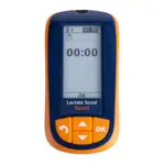 Image shows Lactate SCOUT Sport Solo, hand-held measuring device with integrated Bluetooth