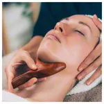 Massage equipment made of wood incl. examples of use