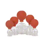 Suction cups with ball  2,5-6,5 cm, set of 5