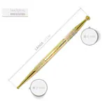 Acupressure pen set, 3 pcs, 13 cm,  2.5 / 4.5 mm +  3 / 6 mm, 15 cm,  4 / 7 mm