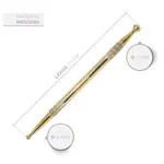 Acupressure pen set, 3 pcs, 13 cm,  2.5 / 4.5 mm +  3 / 6 mm, 15 cm,  4 / 7 mm