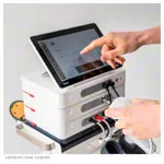 Image shows Gymna Elexeo VIP electric/ultrasound combination + Vaco + equipment trolley