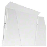 Hygiene protective wall made of acrylic glass 58x86x30 cm, with pass-through 40x11 cm