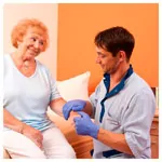 Image shows Hartmann examination gloves Peha-soft nitrile fino, powder- and latex-free, 150 pieces