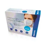 Disposable mouthguard MNS-FFP2 with elastic band and nose contour, 10 pieces
