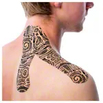 MyCureTape Tattoo Rebel 3 rolls  2,5 m x 5 cm, Art Tattoo, black, beige