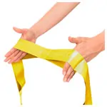 Image shows Thera-Band CLX ribbon, 2 m, light, yellow