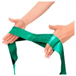 Image shows Thera-Band CLX ribbon, 2 m, heavy, green