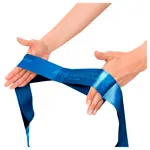 Image shows Thera-Band CLX ribbon, 2 m, extra heavy, blue