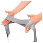 Image shows Thera-Band CLX ribbon, 2 m, super strong, silber