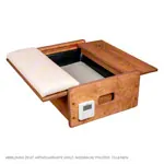 Image shows ManuTherm heat therapy box with glass sand filling, LxWxH 60x22x40 cm