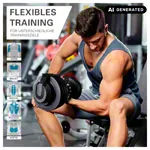 Image shows Sport-Tec adjustable dumbbell, 3-24 kg