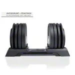 Image shows Sport-Tec adjustable dumbbell, 3-24 kg