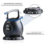 Image shows Sport-Tec adjustable Kettlebell, 2-20 kg