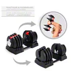 Sport-Tec 3-in-1 Multi Dumbbell Set 1-19 kg