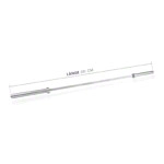 Olympia barbell bar, 15 kg, chrome,  5 cm x 201 cm