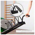 Weight Plate Rack Bumper Plate Rack, mobile, LxWxH 140x28x26,8 cm