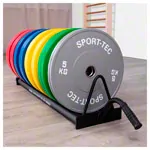 Weight Plate Rack Bumper Plate Rack, mobile, LxWxH 140x28x26,8 cm