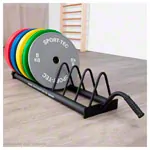 Weight Plate Rack Bumper Plate Rack, mobile, LxWxH 140x28x26,8 cm