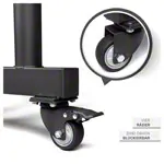 Sport-Tec Bumper Plate Rack for Olympia discs + bars LxWxH 73,5x62,5x118,5 cm