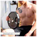 Olympia weight plate with rubber cover and handle,  5 cm, 5 kg, one piece