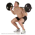 Olympia weight plate with rubber cover and handle,  5 cm, 5 kg, one piece