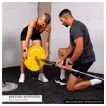 Weight plate Olympia Bumper Plate, 50 mm, 5 kg, gray
