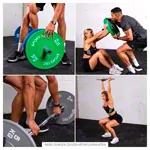 Weight plate Olympia Bumper Plate, 50 mm, 20 kg, blue