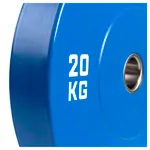 Weight plate Olympia Bumper Plate, 50 mm, 20 kg, blue