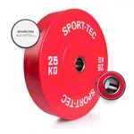 Weight plate Olympia Bumper Plate, 50 mm, 25 kg, red