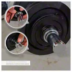 Barbell bar standard,  3 cm x 165 cm
