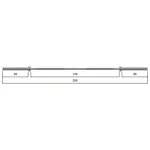 Olympic barbell bar chrome,  5 cm x 220 cm