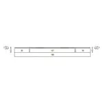 Barbell with star closure,  3 cm x 180 cm