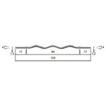 Curl bar standard,  3 cm x 120 cm