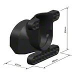 Image shows 2M Solutions dumbbell locks Easy Click,  3 cm, pair, black