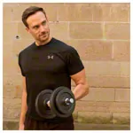 Dumbbell bar standard,  3 cm x 36 cm