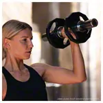 Olympic biceps / triceps bar incl. locking device,  5 cm