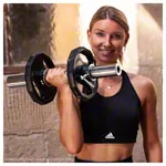 Olympic biceps / triceps bar incl. locking device,  5 cm