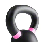 Image shows Sport-Tec Kettlebell Powdercoated, 2 kg, black/rose
