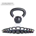Image shows Sport-Tec Kettlebell Powdercoated, 2 kg, black/rose