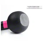 Image shows Sport-Tec Kettlebell, 4 kg, black/pink