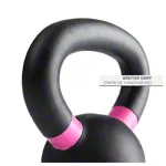 Image shows Sport-Tec Kettlebell, 4 kg, black/pink