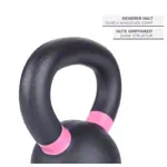Image shows Sport-Tec Kettlebell, 4 kg, black/pink