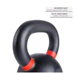 Image shows Sport-Tec Kettlebell Powdercoated, 10 kg, black/ light red