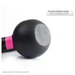 Image shows Sport-Tec Kettlebell Powdercoated, 12 kg, black/ red