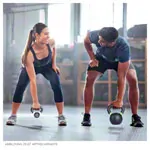 Image shows Sport-Tec Kettlebell Powdercoated, 14 kg, black/light green