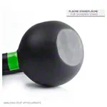 Image shows Sport-Tec Kettlebell Powdercoated, 20 kg, black/light blue
