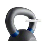 Image shows Sport-Tec Kettlebell Powdercoated, 24 kg, black/blue