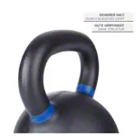 Image shows Sport-Tec Kettlebell Powdercoated, 24 kg, black/blue