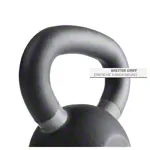 Image shows Sport-Tec Kettlebell Powdercoated, 28 kg, black/grey